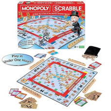 Winning Moves Monopoly Scrabble Game - Play in Under 1 Hour