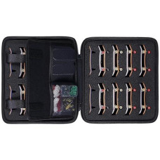 Aenllosi Hard Case For 36Pcs Fingerboards,Large Capacity Holder For Mini Finger Skateboards Toy,Compatible With Grip Tapes,Bearing Wheels,Trucks & Decks(Black,Case Only)