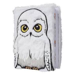 Harry Potter Hedwig Owl Plush Journal Diary For Kids - Cute Soft Cover Notebook W/ 216 Pages - Officially Licensed - Book & Movie Gift For Girls, Boys