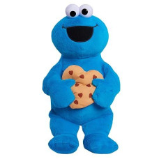 Just Play Sesame Street Sweet Love 15-Inch Large Plush Cookie Monster Stuffed Animal, Blue, Soft Plushie, Kids Toys For Ages 18 Month