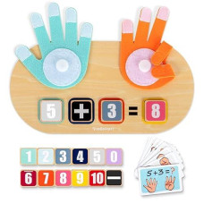 Top Bright Educational Learning Number Toys For Toddlers 2-4 Years, Kids Finger Counting Math Number Blocks Homeschool Supplies, Montessori Toys For 3 4 5 Year Old