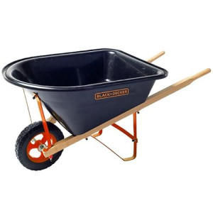 Red Tool Box Black And Decker 20 Liter Realistic Wheelbarrow For Kids Ages 3 And Up.