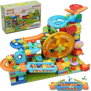 Marble Run Building Blocks Kid Toys Ages 4-8,Montessori Education Preschool Learning Stem Toys For 3 4 5 6 8 Year Old Boys And Girls Christmas Birthday Gifts,Puzzle Marbles Track For Kids Games