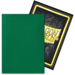 Dragon Shield Matte Dual Might Sleeves - Green 100 CT