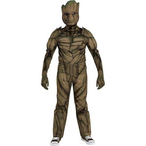 Party City Groot Costume For Kids - Marvel Guardians Of The Galaxy Vol. 3 Costume Includes Jumpsuit, Mask, & Gloves - Costumes For Halloween, Birthday Parties & Themed Events