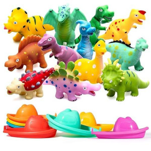 Hely Cancy Dinosaur Bath Toys - No Hole Bath Toys For Kids,Baby Bath Toys For Shower Water Pool Toys