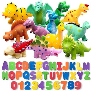 Hely Cancy Dinosaur Bath Toys - No Hole Bath Toys For Kids,Baby Bath Toys For Shower Water Pool Toys