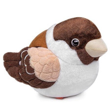 Zhongxin Made Sparrow Plush Toy - Realistic Sparrow Stuffed Animals 9Inch, Cute Little Bird Raven Plush As Gift For Your Friends