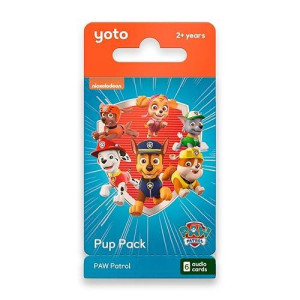 Yoto Paw Patrol: Pup Pack - 6 Kids Audio Cards For Use With Player & Mini All-In-1 Audio Device, Educational & Screen-Free Listening With Fun Stories For Playtime, Bedtime & Travel, Ages 2+