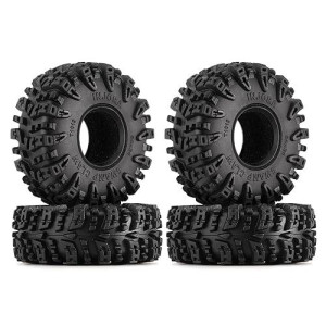 Injora 1.0 Tires - S5 Swamp Claw Mud Terrain Tires For Trx4M Ax24 Axial Scx24 Fcx24 1/18 1/24 Rc Crawler Car,64 * 24Mm,T1019