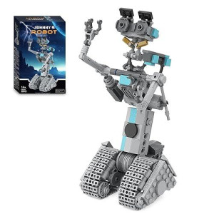 Johnny 5 Robot Building Toys,Movie Short Open Circuit Figures Robot Model Building Kit,Decoration Building Bricks Set For Adults Children(368 Pcs)