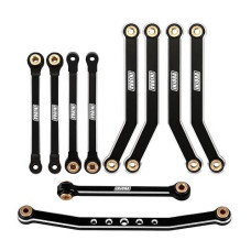 Injora High Clearance Chassis Links And Steering Links Cnc Aluminium For Fms Fcx24 1/24 Rc Crawler Upgrade