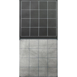 Chessex 1” Sq Black/Grey Megamat - Durable RPG Play Mat