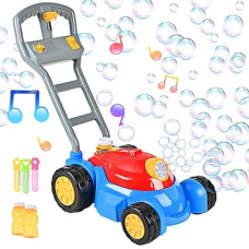 Upgraded Bubble Lawn Mower Toddler Toys, Kids Bubbles Toys For Boys Girls Age 1 2 3 4 5 6 Year Old, Toddler Birthday Outdoor Party Favors Easter Gifts