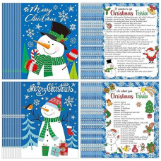 Syhood 80 Pcs Christmas Trivia Games Question And Answer Cards Family Activities Festival Guessing Games Christmas Games For Families Holiday Guessing Party Supplies For Xmas Party (Blue, Snowman)