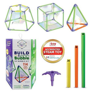 WOWMAZING 3D Bubble Maker Kit – STEM Building Toys for Kids 