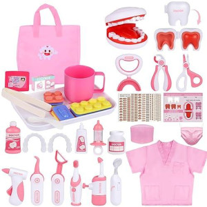 Gifts2U Dentist Kit For Kids, 42Pcs Doctor Kit For Toddlers, Educational Dentist Toys For Kids, Kids Dentist Playset, Dentist Toys For Kids,Gift For Girls Boys