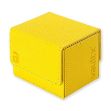 Vault X Exo-Tec® Modular Sideloading Deck Box Module For 100+ Tcg Cards. Detachable Magnetic Lid. Fits Commander & Standard Trading Cards. (Yellow)