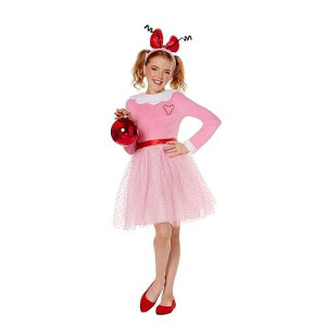 Spirit Halloween Dr. Seuss The Grinch Kids Cindy Lou Who Costume | Officially Licensed | How The Grinch Stole Christmas! - Xl