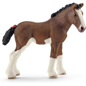 Schleich Clydesdale Foal Figurine - Farm Animal Toy for Kids