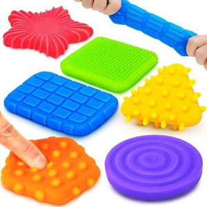 Squishy Sensory Toys For Kids Toddlers: Super Soft & Textured Sensory Fidget Toy For Autistic Children Special Needs | Stress Calming Toys For Kids | Baby Stocking Stuffers Fidget Toy For Autism, Adhd