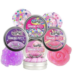 Matty'S Toy Stop Crazy Aaron'S Putty Mini Tins Daydream, Skate Away, Fairy Sprinkles & Love Is In The Air Gift Set Bundle - 4 Pack (13.3G Each)