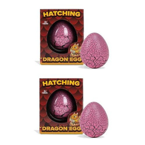 Class Collections Surprise Growing Dragon Hatch Egg Kids Novelty Toy - Pack Of 2, Pink