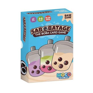 Sabobatage Boba Card Game | Family-Friendly Fun for 2-5