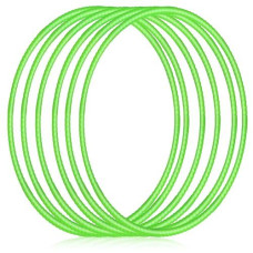 Shappy 6 Pcs Exercise Hoop Detachable Adjustable Plastic Toy Playground Toys Colored Hoop Circles For Teens Games Gymnastics Dog Agility Equipment Party Decor(24 Inch,Green)