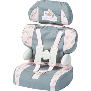 Casdon Grey Car Booster Seat. Dolls Car Booster Seat For Children Aged 3+. Suits Dolls Up To 35Cm In Size