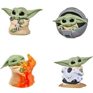 Roniavl 4-Pack Yoda Gifts,2.2-Inch Yoda Doll,Child Yoda Toy, Suitable For Movie Fans Of All Ages