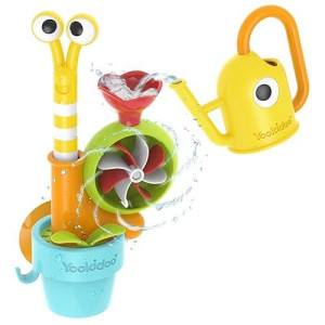 Yookidoo Toddler Baby Bath Toy (Ages 1-3) Pop-Up Snail Sprinkler - Garden Adventure Set With Watering Can (Mold Free) Attach To Any Tub Or Shower Fun For Bath Time - Great For Boys,Girls,& Kids