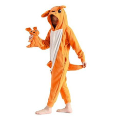 Kianmacar Kids Animal Onesie Pajamas Halloween Costume Cosplay Sleepwear(Age:Over 5 Years Old)