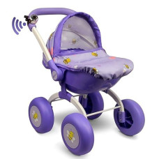 Doll Stroller Toy Anivia Realistic Doll Stroller Heart Design Gifts For Toddlers And Girls Foldable Baby Doll Stroller Toy (Dt301Purple)