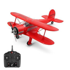 Goolrc Rc Plane, Wltoys Xk A300 Rc Airplane, 4 Channel Brushless Remote Control Airplane, 2.4Ghz Rc Aircraft Fighter With 3D/6G Mode, Easy To Fly For Beginners And Adults (Red)