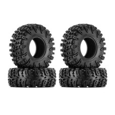 Injora 1.3" Wheel Tires - S5 Swamp Claw Mud Terrain Tires For Trx4M Scx24 1/18 1/24 Rc Crawler Car (70 * 27Mm)