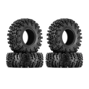 Injora 1.3" Wheel Tires - S5 Swamp Claw Mud Terrain Tires For Trx4M Scx24 1/18 1/24 Rc Crawler Car (70 * 27Mm)