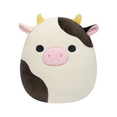 Squishmallows Sqcr05373 7.5-Inch-Connor The Black And White Cow, Multicolour