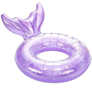 Moko Inflatable Swimming Ring, Swimming Tube Cute Pool Float Tube Decorations Swim Tubes Outdoor Pool Beach Water Floats Party Supplies Kids Adults Floaties, Purple