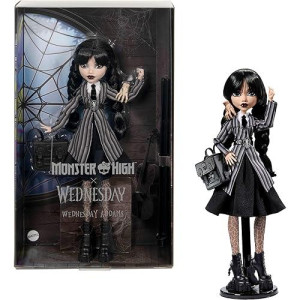 Monster High Wednesday Doll with Accessories - Black Outfit