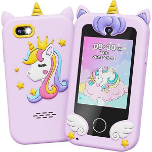 Ucidci Kids Smart Phone Toys For Girls Ages 37 With Dual Camera Toddler Phone Toys With Learning Games Travel Toys With Mp3