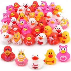 50Pcs Easter Rubber Ducks Assorted Gifts Party Favors , Easter Pack Of Rubber Ducks, Resurrection Bunny Rubber Duck, Funny Rubber Ducks Bath Tub Toys For Kids, Baby Showers Accessories