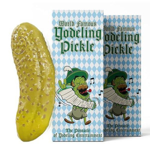 Dr Dingus Yodeling Pickle - (2 Pickle Pack) - Sings Dill-Lightful Yodel Song - Make Anyone Laugh - Best Singing Gag Gift For Friends Family Coworkers