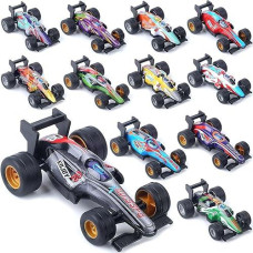 Zohanindl Pull Back Cars Toy Model Set 12Pack 1:43, Small Race Cars Wind Up Racing Car, Easter Stuffing, Cake Tops, For Toddlers Kids Ages 2 3 4 5 6 7 8 Boys And Girls Birthday Party Favors