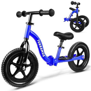 Terramus Kids Balance Bike 2 Year Old, Toddler Bike For 24 Months To 5 Years Old Girls Boys, Early Learning Interactive Push Bicycle With Steady Balancing, Birthday Gift With Adjustable Handlebar Seat