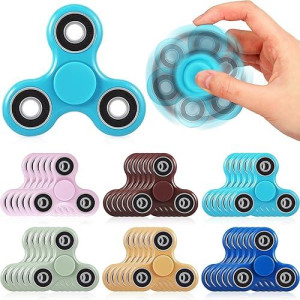 Silipull 18 Pcs Fidget Spinner Toy Hand Fidget Spinner Bulk Sensory Fidget Toy Adults Fidget Spinners For Adults Kids Party Favors Classroom Prizes Gift Bag Fillers Fidget Relief Toys, 6 Colors