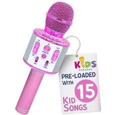 Move2Play, Kids Karaoke Microphone | Includes Bluetooth & Pre-Loaded Songs | Christmas & Birthday Gift | Toy For All Ages - 2, 3, 4, 5, 6+ Year Old Girls, Boys & Toddlers