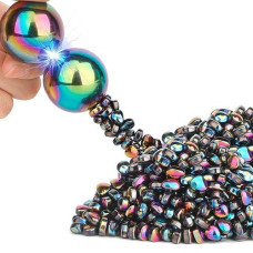 Magnet Slime Putty Party Favors, Fidget Toy Magnet Ferrite Putty Beads, Hematite Magnetic Stones Eggs With 1.26 Inch Magnet Balls, Cool Desk Toy, Edc Toy Science Kit Gift