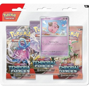 Pokémon Tcg: Scarlet & Violet-Temporal Forces Three-Booster Blister - Random Character