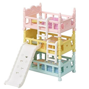 Calico Critters Triple Bunk Beds - Multicolor Small Size